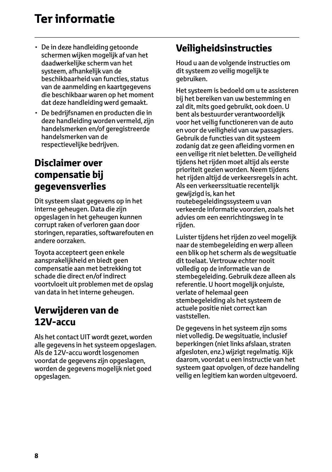 2024-2025 Toyota RAV4 Hybrid Navigatie Handleiding | Nederlands