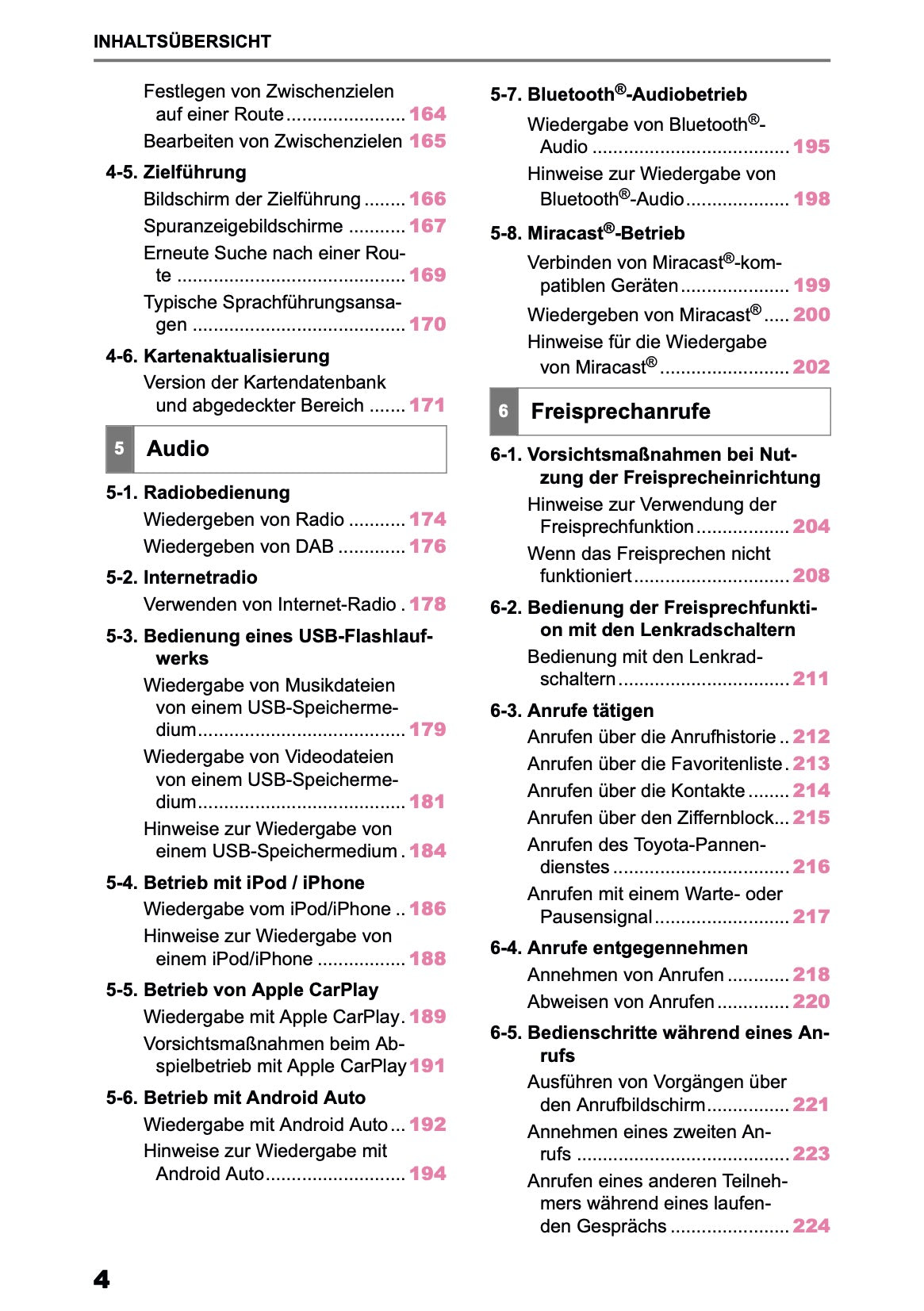 2025 Toyota Yaris Cross Hybrid Navigation Manual | German