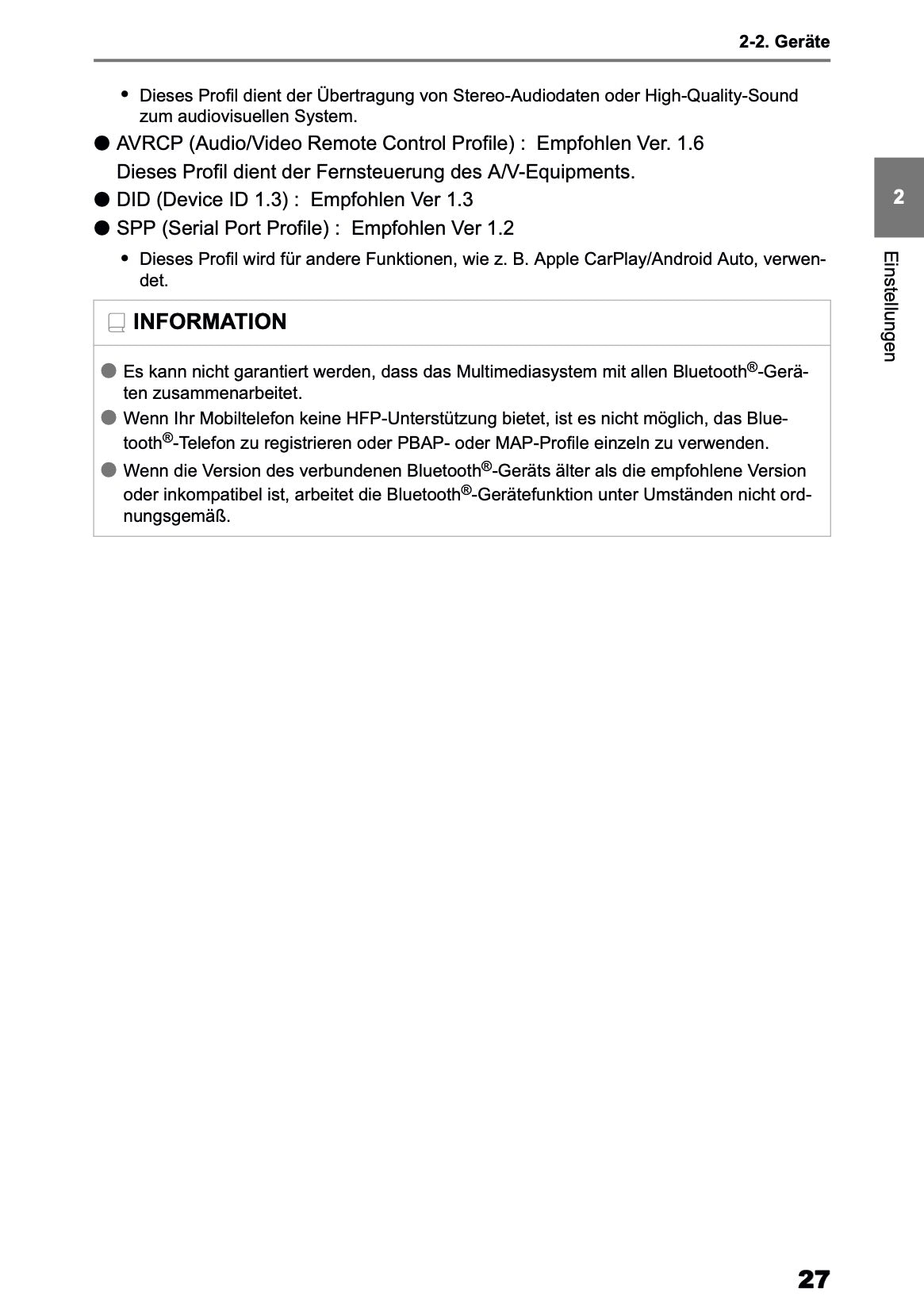 2025 Toyota Yaris Cross Hybrid Multimedia Manual | German