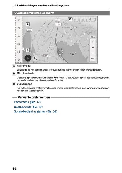 2025-2026 Toyota Yaris Hybrid Navigation Manual | Dutch
