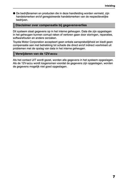 2025-2026 Toyota Yaris Hybrid Navigation Manual | Dutch