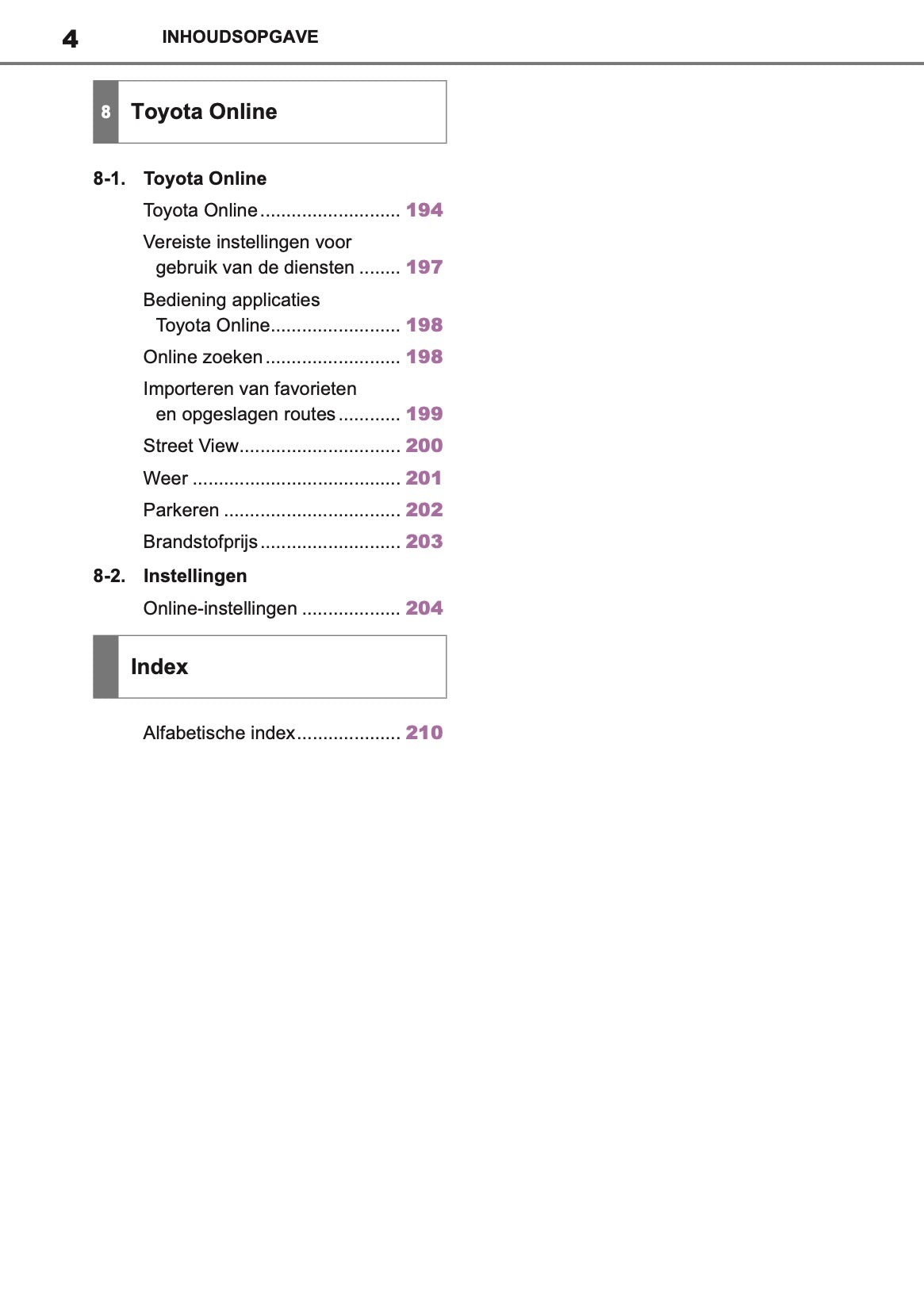 2021 Toyota Yaris Navigation Manual | Dutch