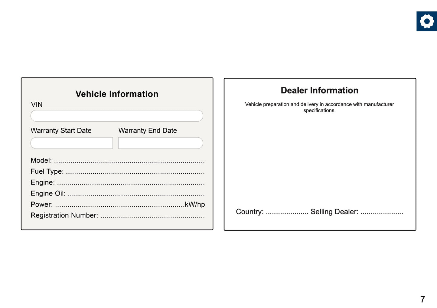 BMW Maintenance Book | English