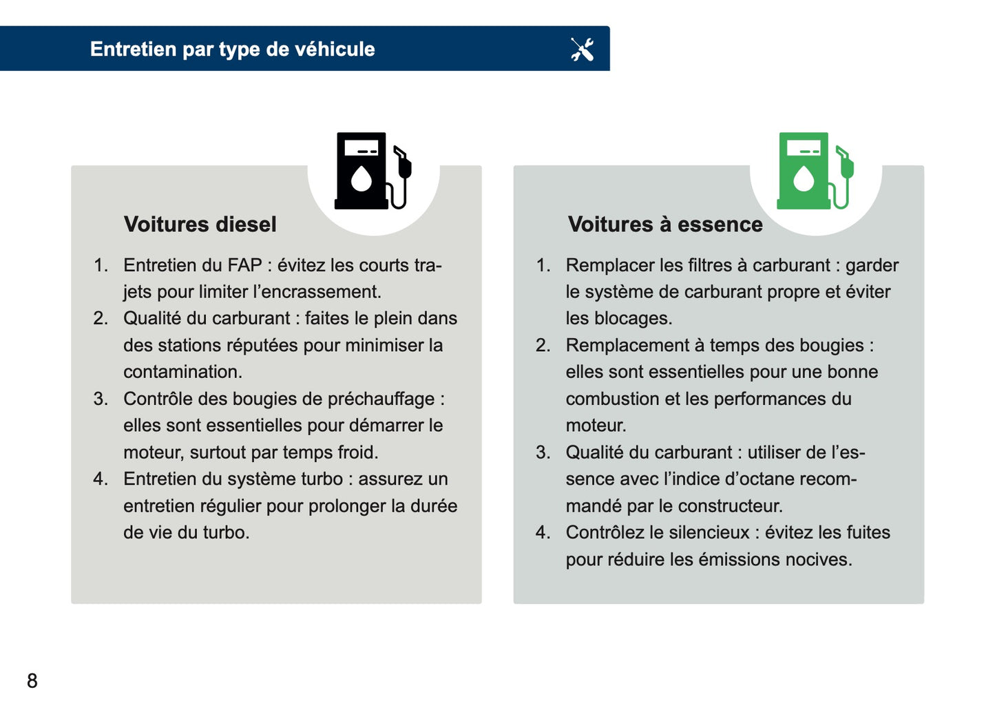 Dacia Maintenance Book | French