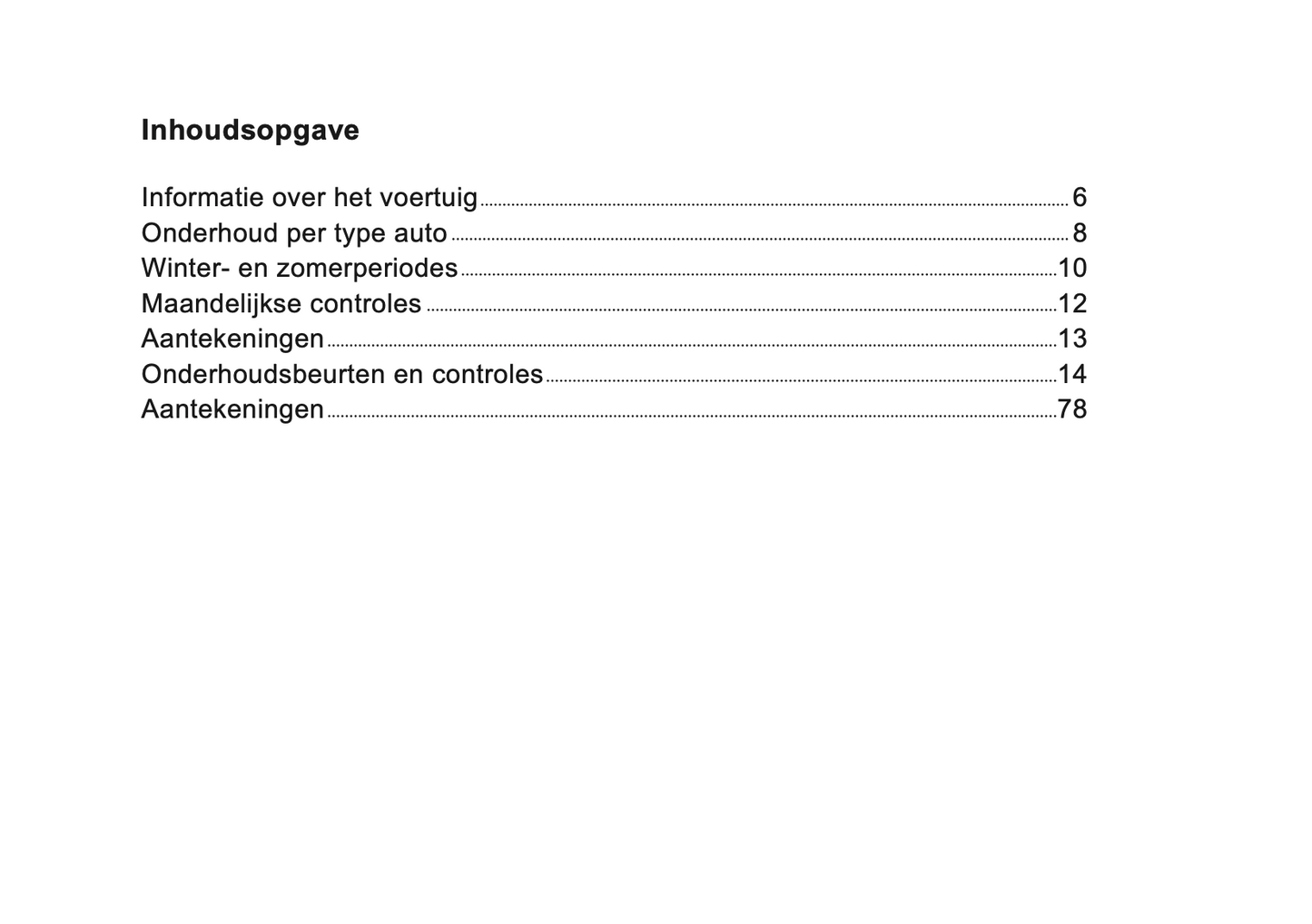 Dacia Onderhoudsboekje | Nederlands