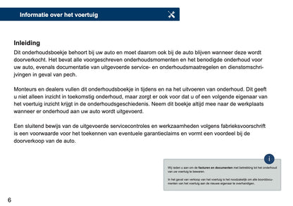 Ford Maintenance Book | Dutch