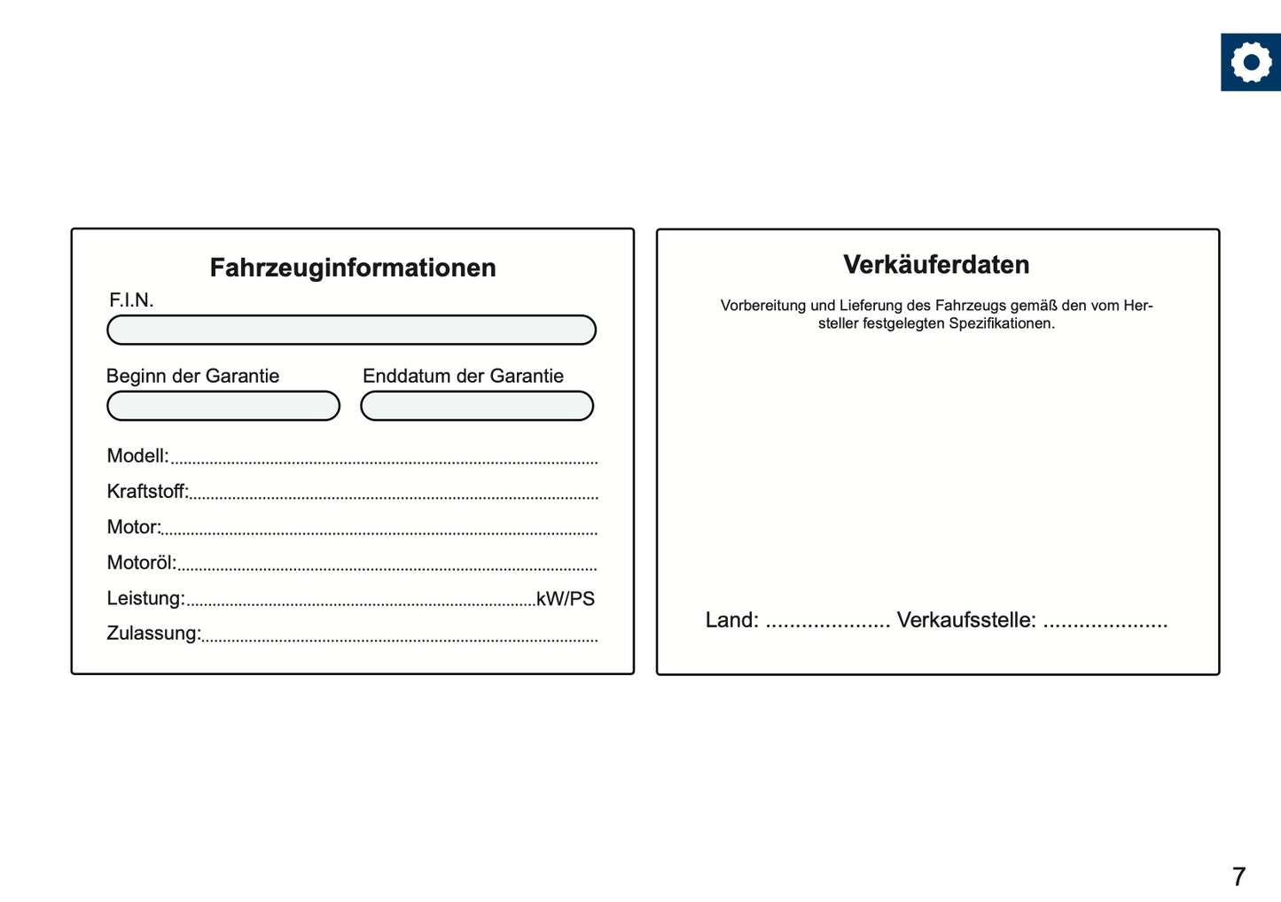 Jeep Maintenance Book | German