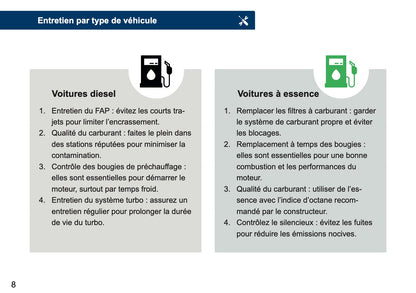 Mini Maintenance Book | French