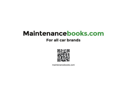 Mazda Maintenance Book | English