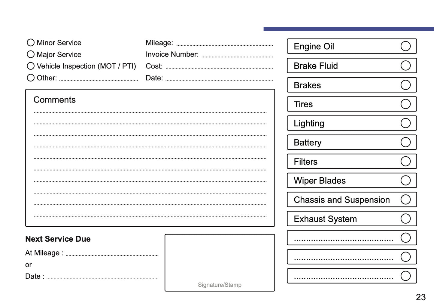 Mazda Maintenance Book | English