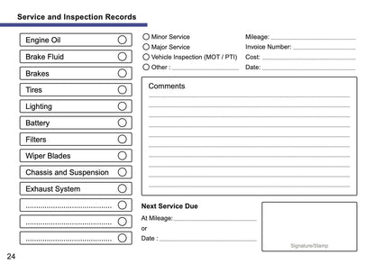 Mazda Maintenance Book | English