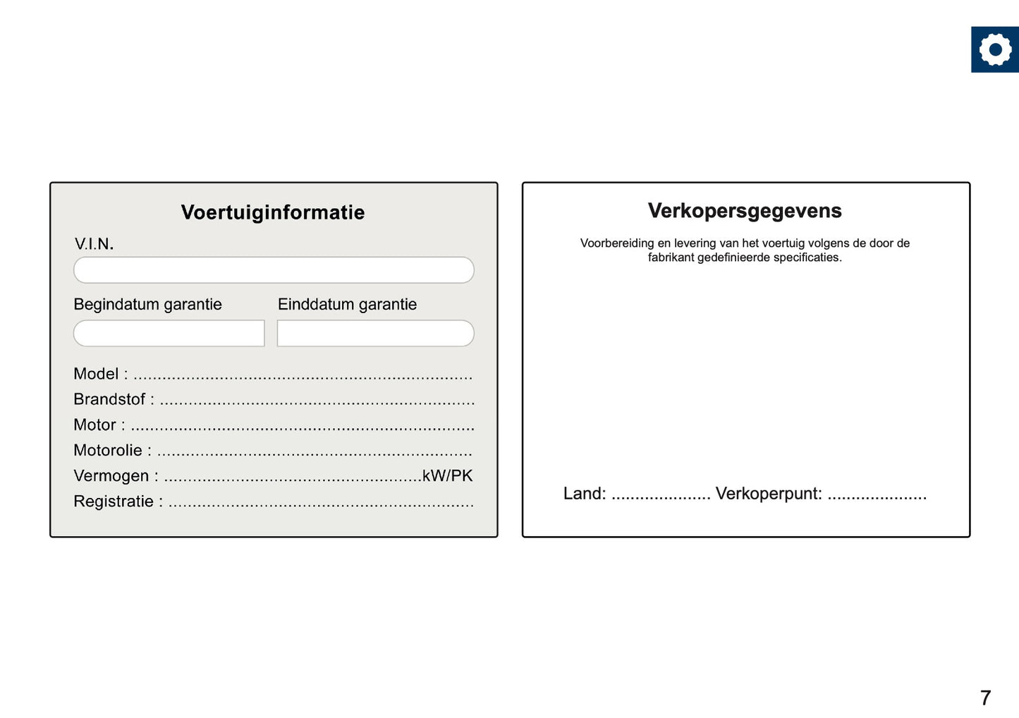 Volkswagen Maintenance Book | Dutch