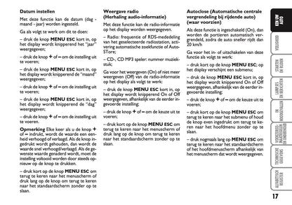 2010-2011 Abarth 500 Owner's Manual | Dutch