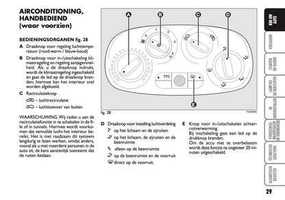 2010-2011 Abarth 500 Owner's Manual | Dutch
