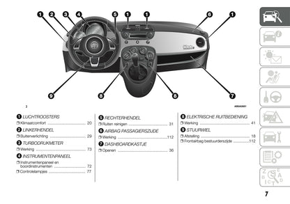 2014 Abarth 500 Owner's Manual | Dutch
