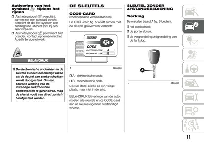 2014 Abarth 500 Owner's Manual | Dutch