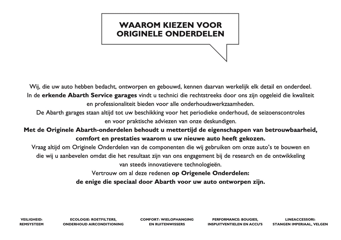 2014 Abarth 500 Owner's Manual | Dutch