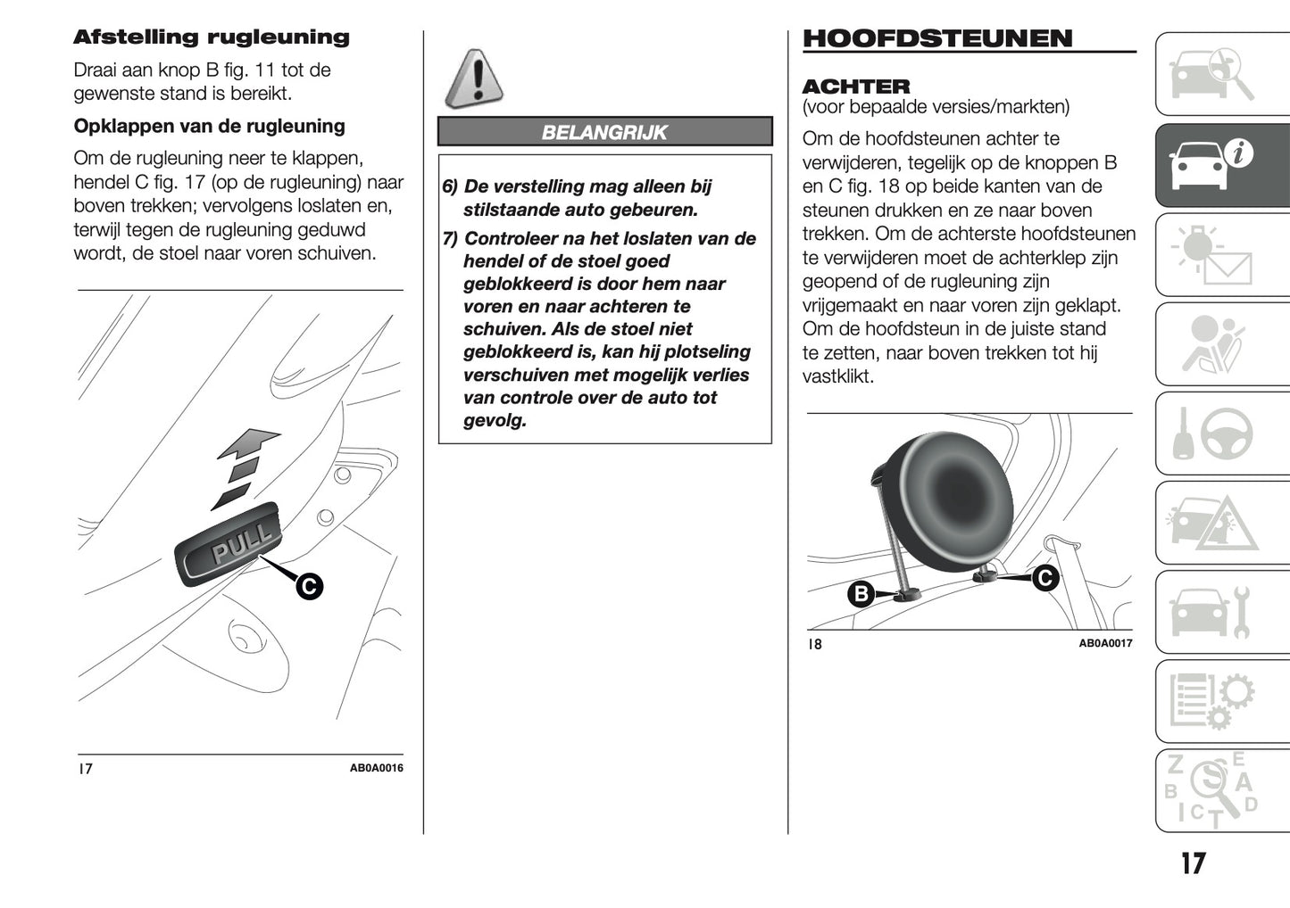 2014 Abarth 500 Owner's Manual | Dutch