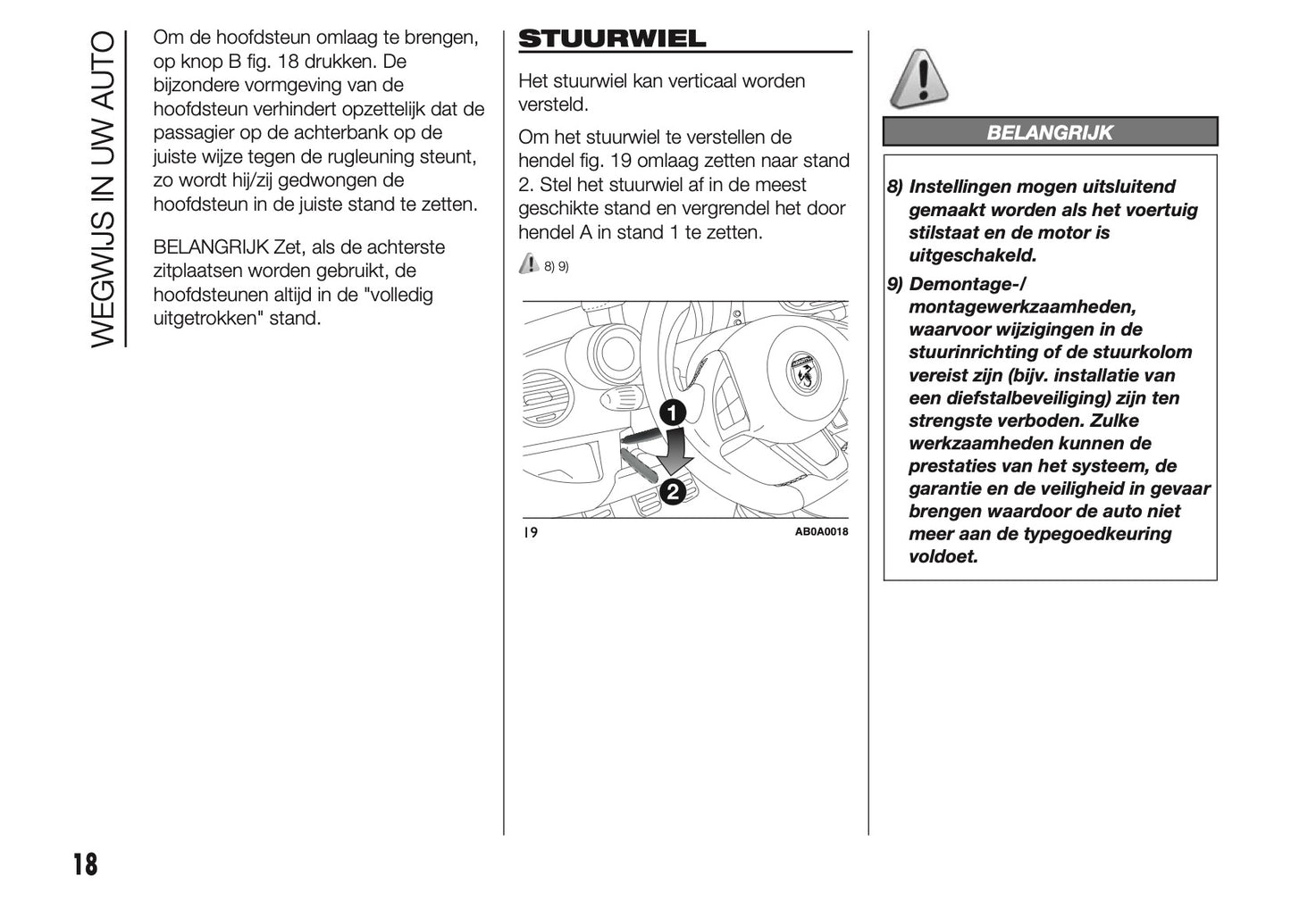 2014 Abarth 500 Owner's Manual | Dutch