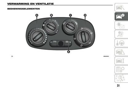 2014 Abarth 500 Owner's Manual | Dutch