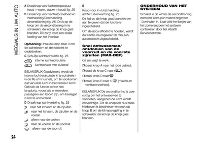 2014 Abarth 500 Owner's Manual | Dutch