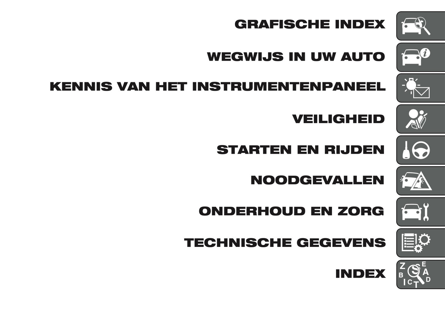2014 Abarth 500 Owner's Manual | Dutch