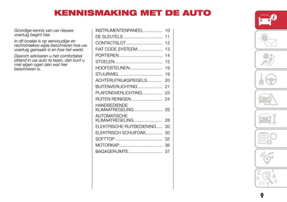 2016-2017 Abarth 500/595 Owner's Manual | Dutch