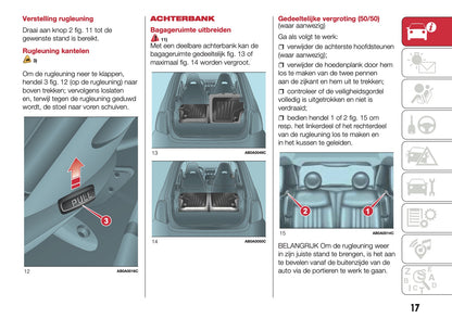2016-2017 Abarth 500/595 Owner's Manual | Dutch