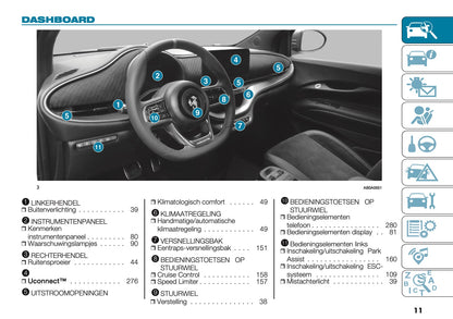2024-2025 Abarth 500e Gebruikershandleiding | Nederlands
