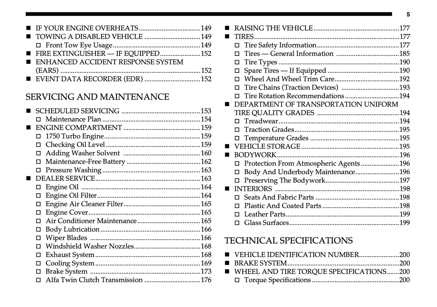 2020 Alfa Romeo 4C Spider Owner's Manual | English