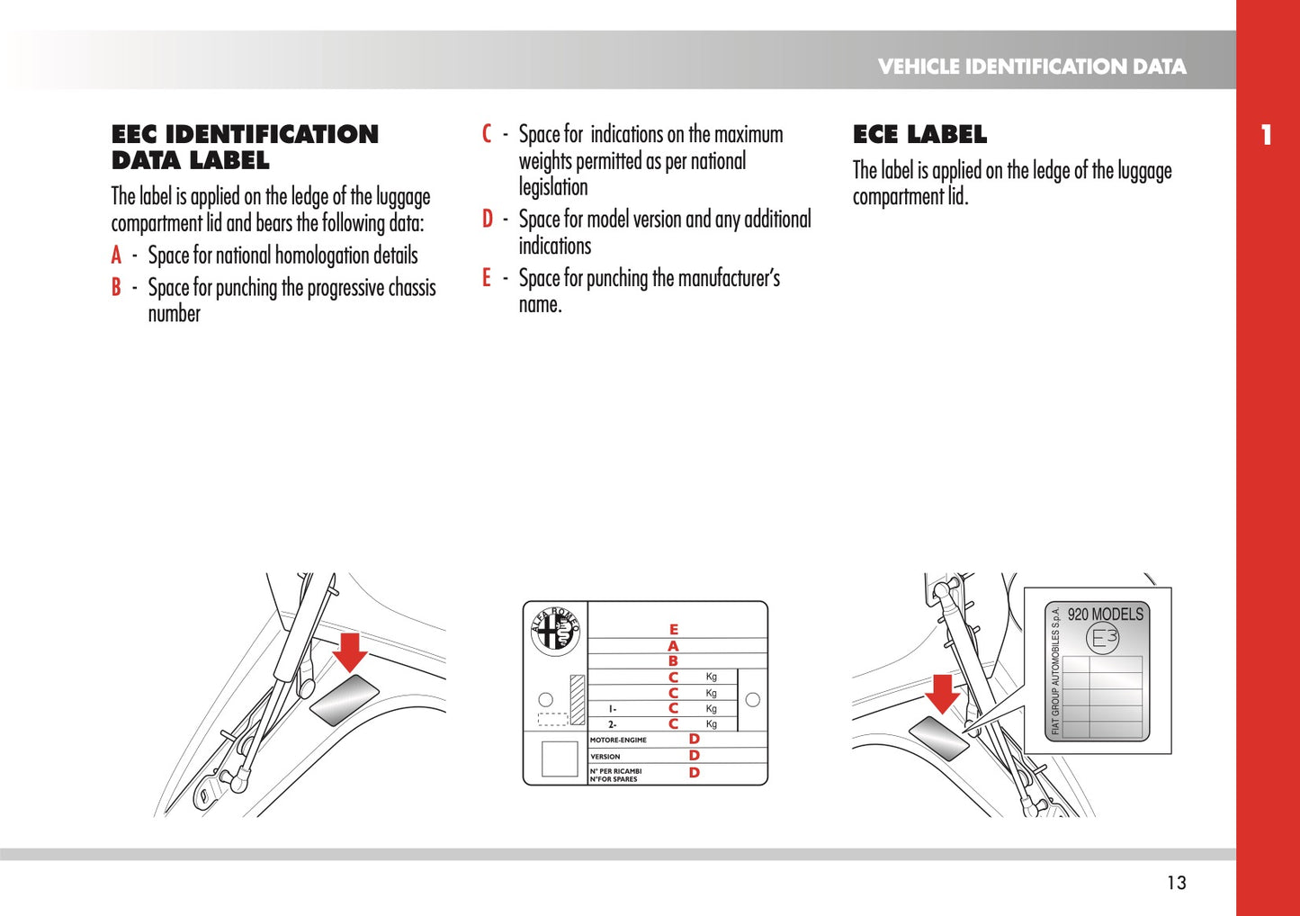 2009-2010 Alfa Romeo 8C Spider Owner's Manual | English
