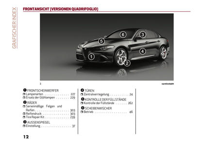 2020-2021 Alfa Romeo Giulia Owner's Manual | German