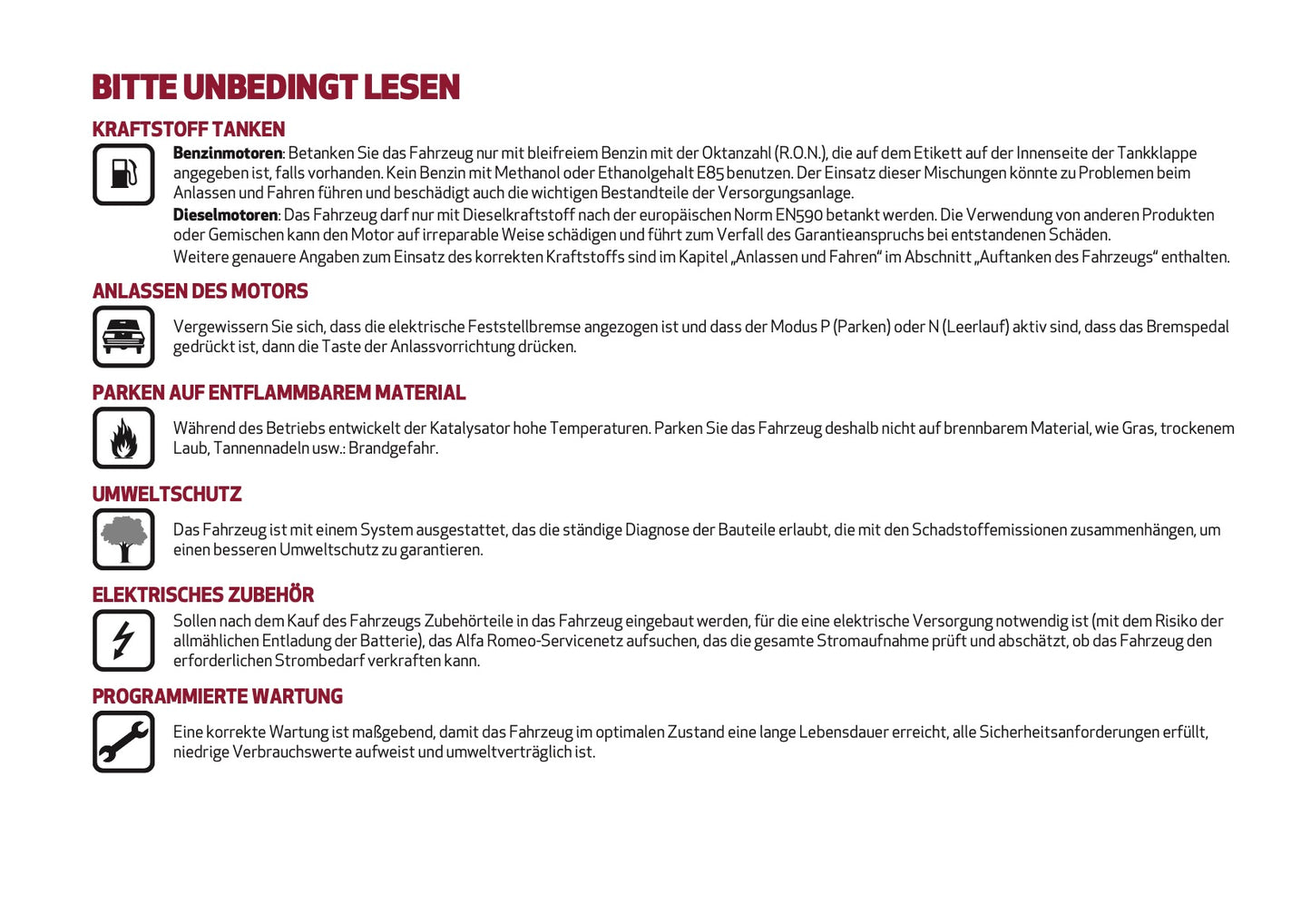 2024-2025 Alfa Romeo Giulia Owner's Manual | German