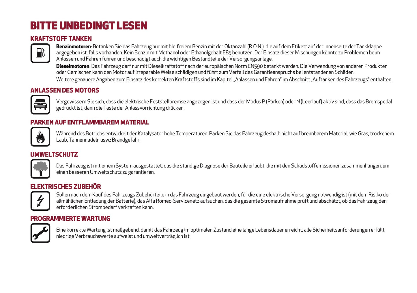 2026 Alfa Romeo Giulia Owner's Manual | German