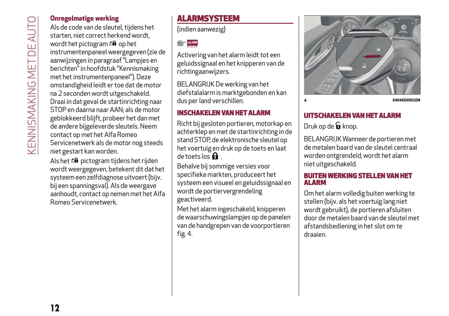 2018 Alfa Romeo Giulia Owner's Manual | Dutch