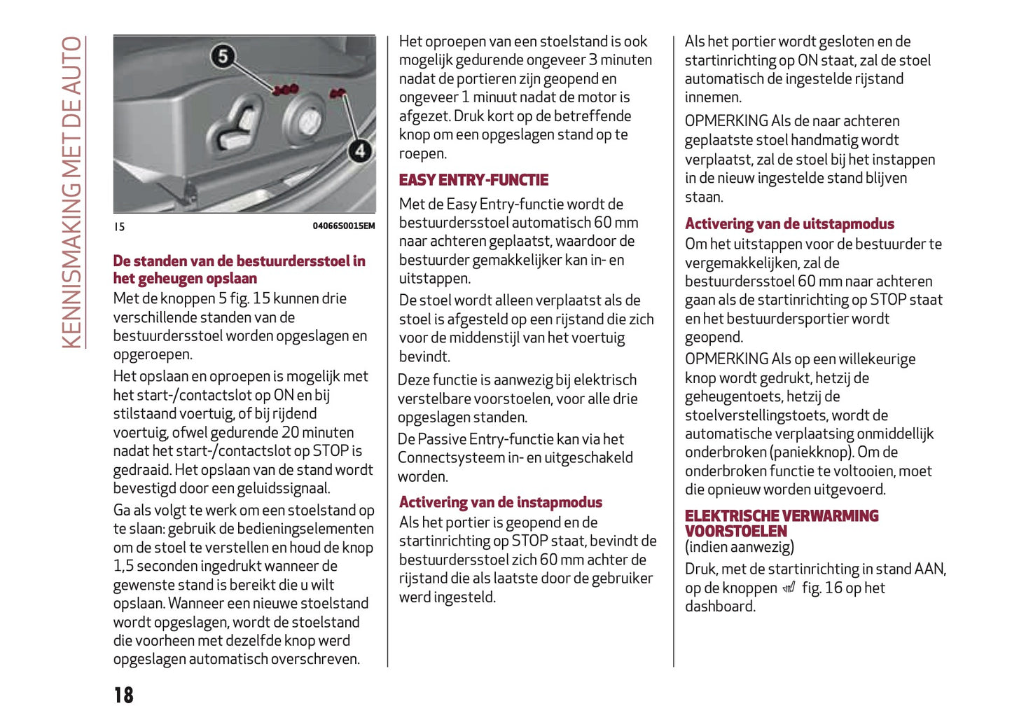 2018 Alfa Romeo Giulia Owner's Manual | Dutch