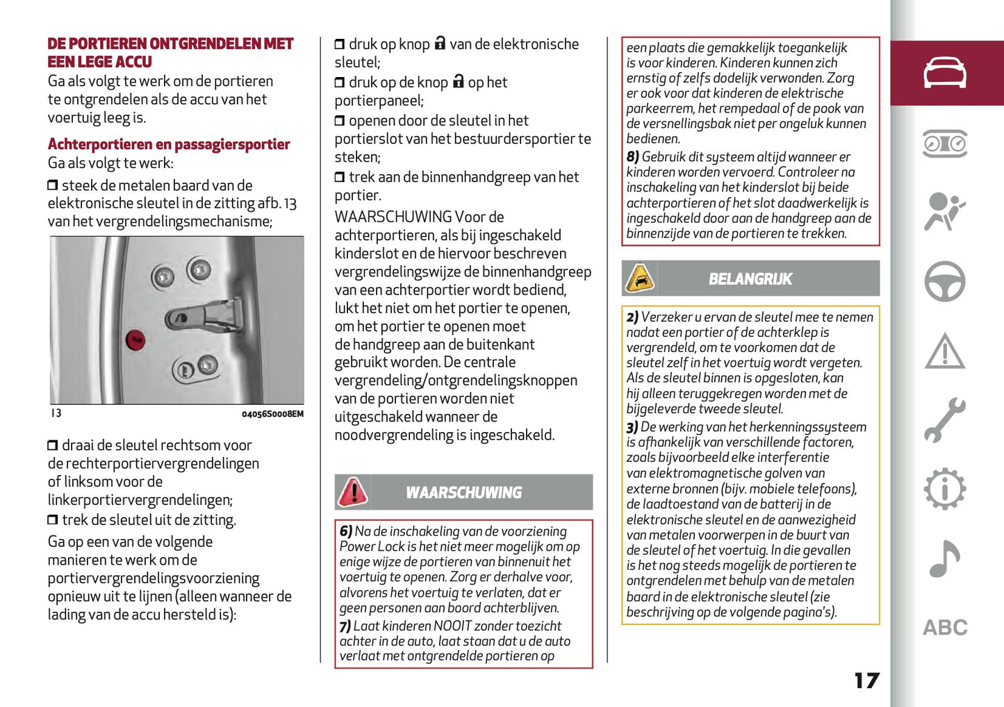 2020 Alfa Romeo Giulia Owner's Manual | Dutch