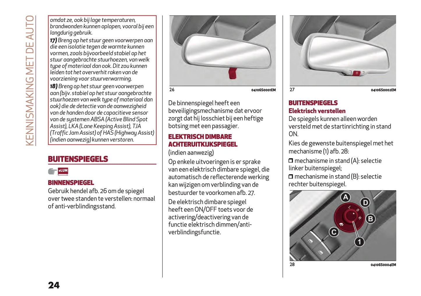 2020 Alfa Romeo Giulia Owner's Manual | Dutch