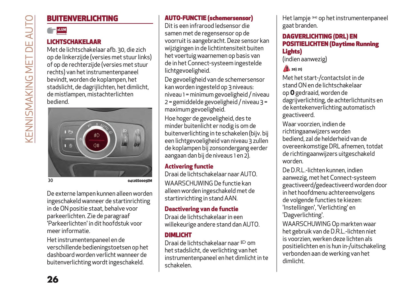 2020 Alfa Romeo Giulia Owner's Manual | Dutch