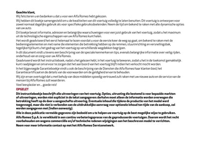 2020 Alfa Romeo Giulia Owner's Manual | Dutch