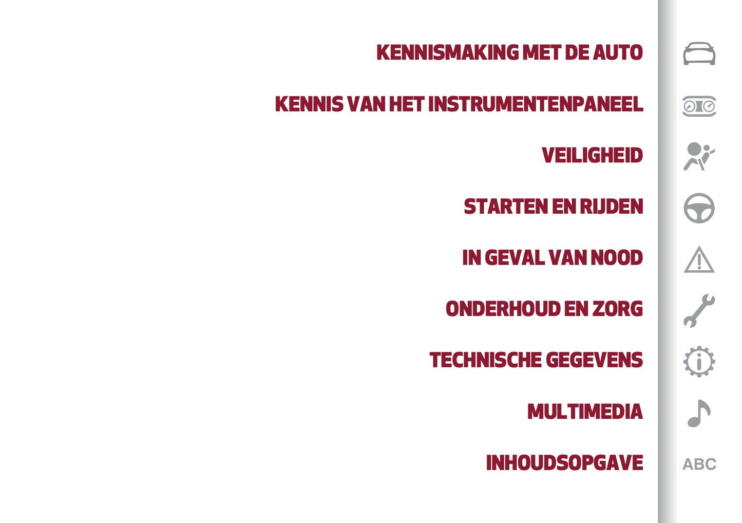 2020 Alfa Romeo Giulia Owner's Manual | Dutch