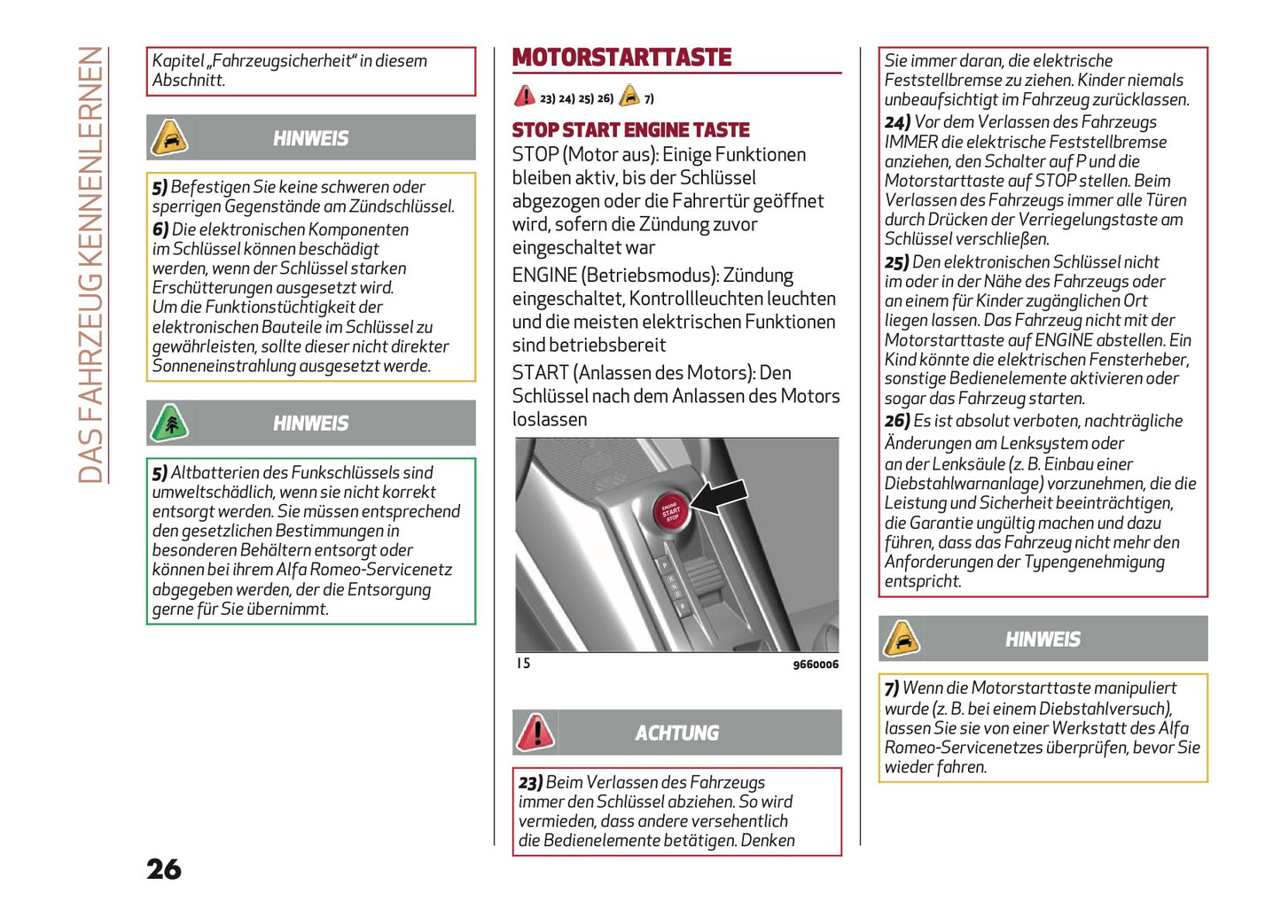 2025 Alfa Romeo Junior Owner's Manual | German