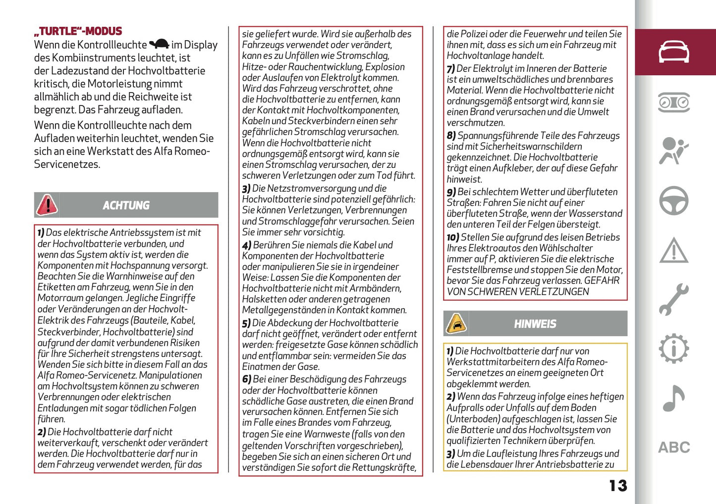 2026 Alfa Romeo Junior Owner's Manual | German