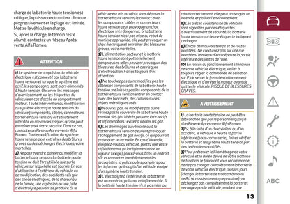 2026 Alfa Romeo Junior Owner's Manual | French