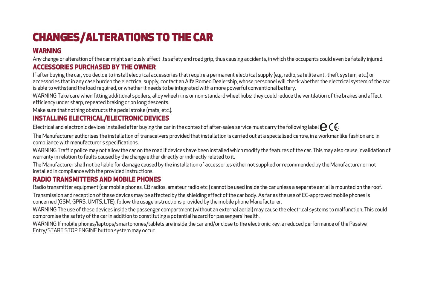 2025 Alfa Romeo Junior Owner's Manual | English