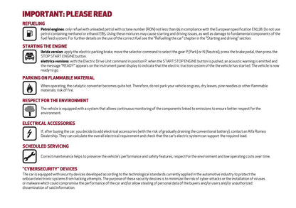 2026 Alfa Romeo Junior Owner's Manual | English