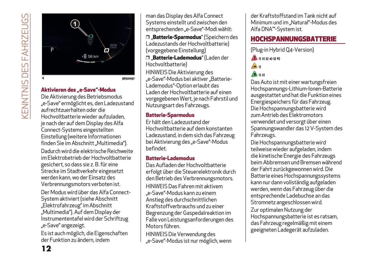 2024-2025 Alfa Romeo Tonale Owner's Manual | German