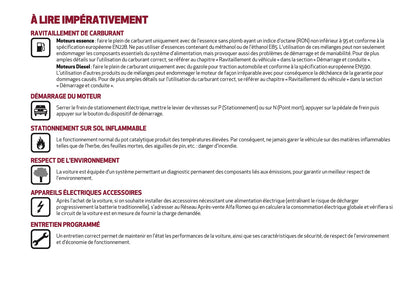 2024-2025 Alfa Romeo Tonale Owner's Manual | French