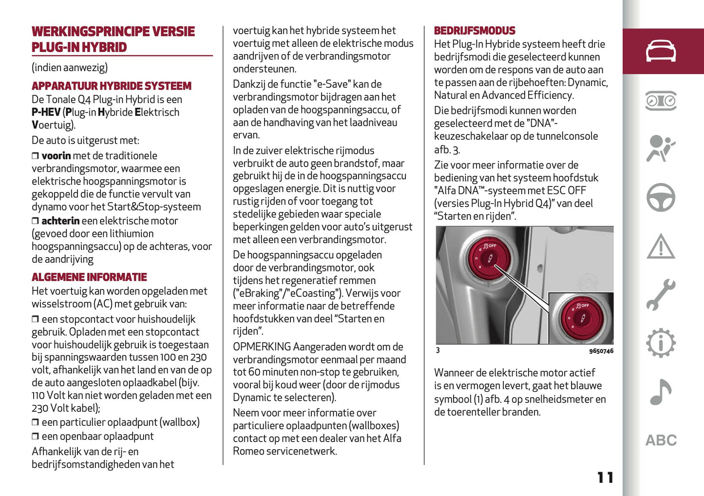 2024-2025 Alfa Romeo Tonale Owner's Manual | Dutch