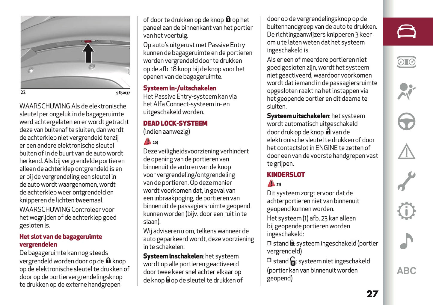 2024-2025 Alfa Romeo Tonale Owner's Manual | Dutch